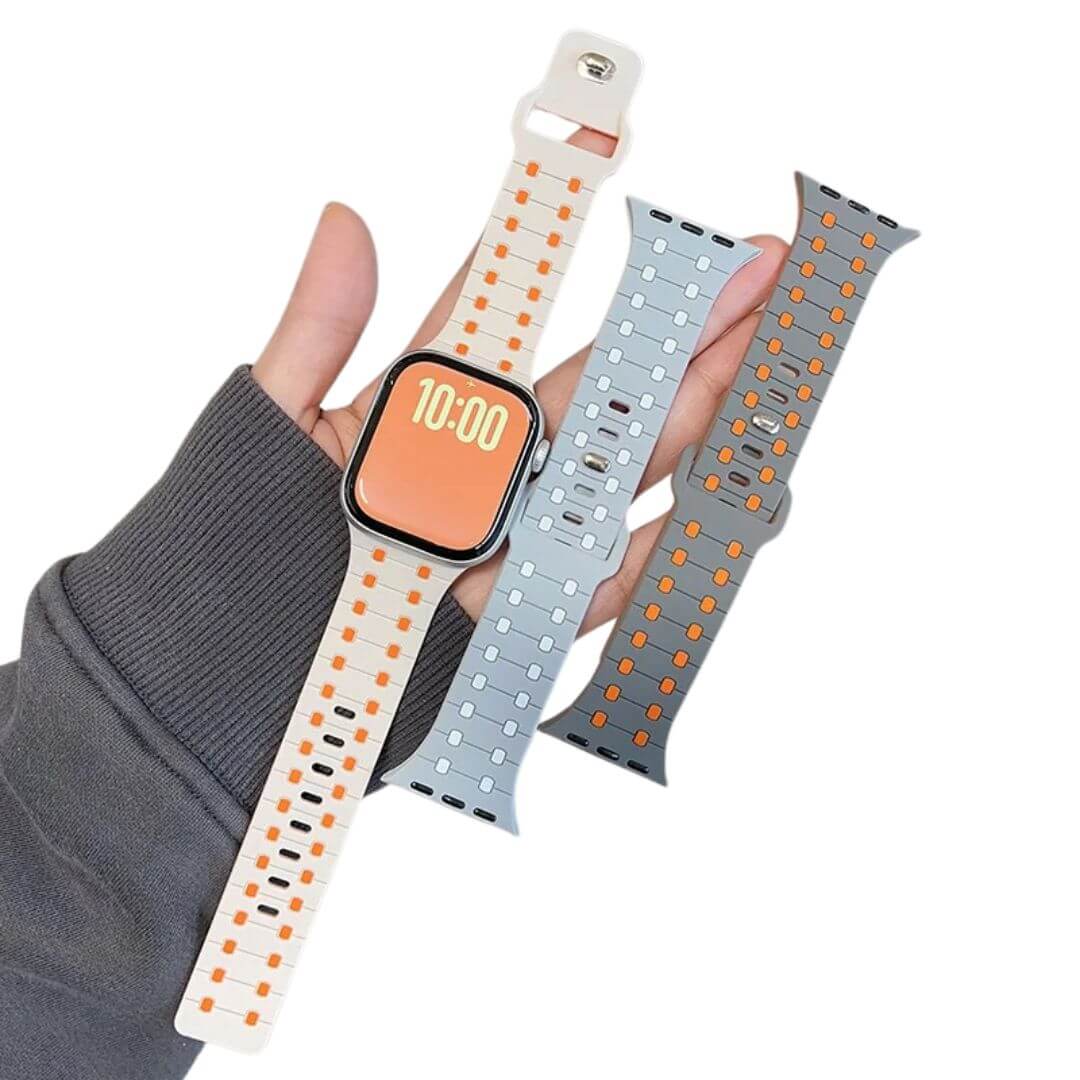 Dots Pattern Sports Silicone Strap for Apple Watch Ultra 2