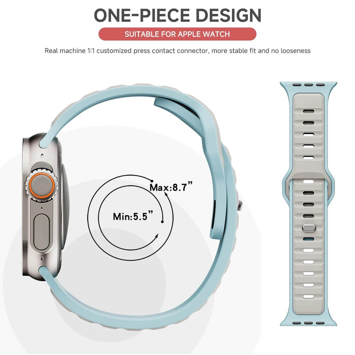 Apple Watch Ultra 2 Strap Duo Tone Sports Silicone