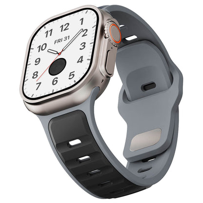 Duo Tone Sports Silicone Strap For Apple Watch Ultra 2