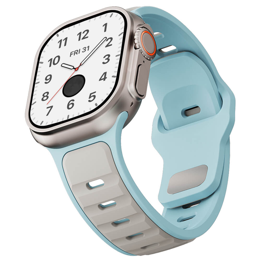 Duo Tone Sports Silicone Strap For Apple Watch Ultra 2