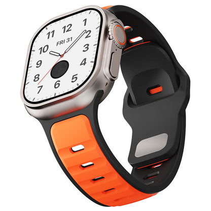 Duo Tone Sports Silicone Strap For Apple Watch Ultra 2