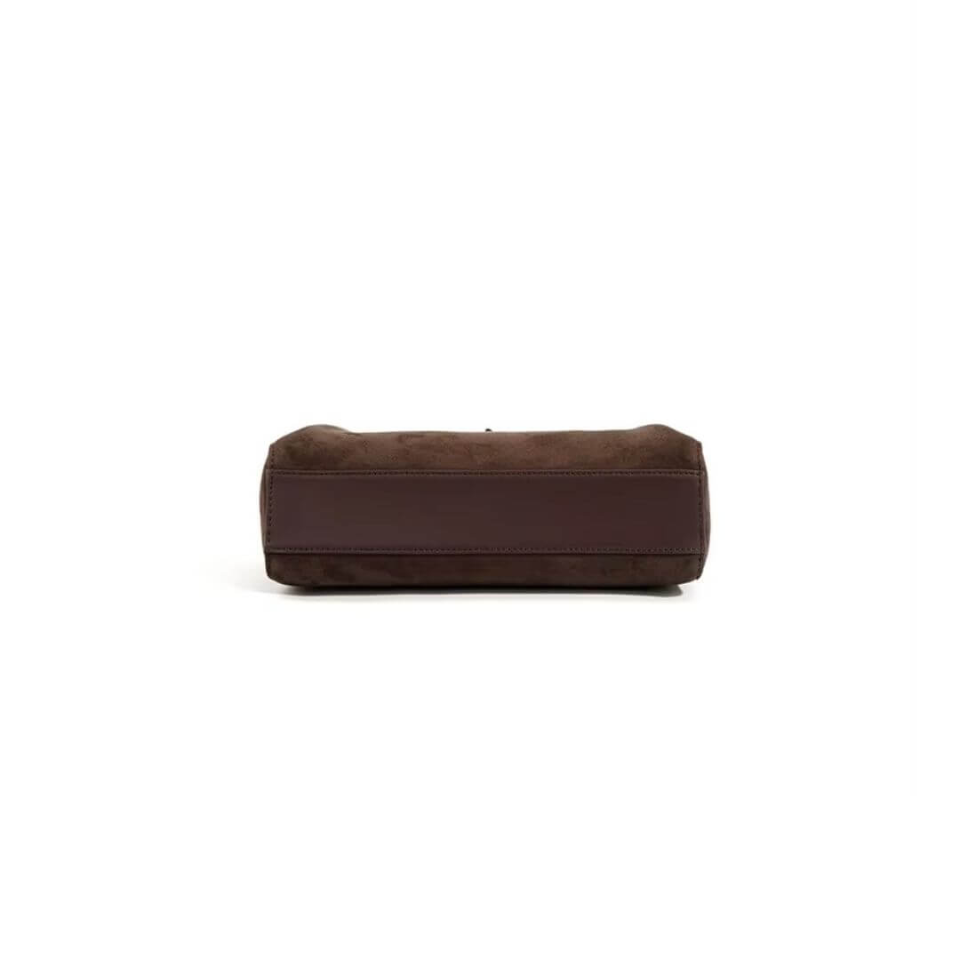 Frosted Suede Crossbody Commute Handbag