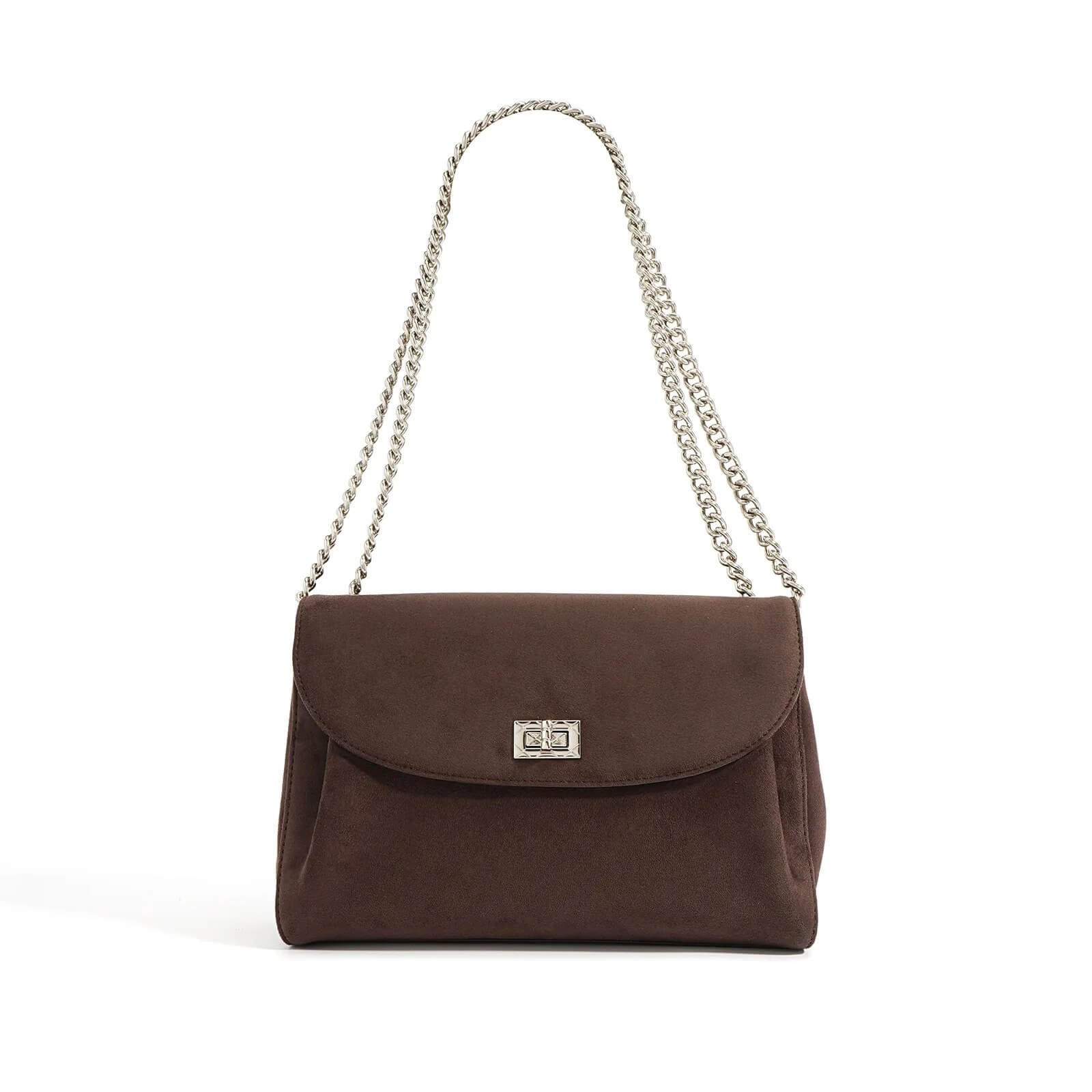 Frosted Suede Crossbody Commute Handbag
