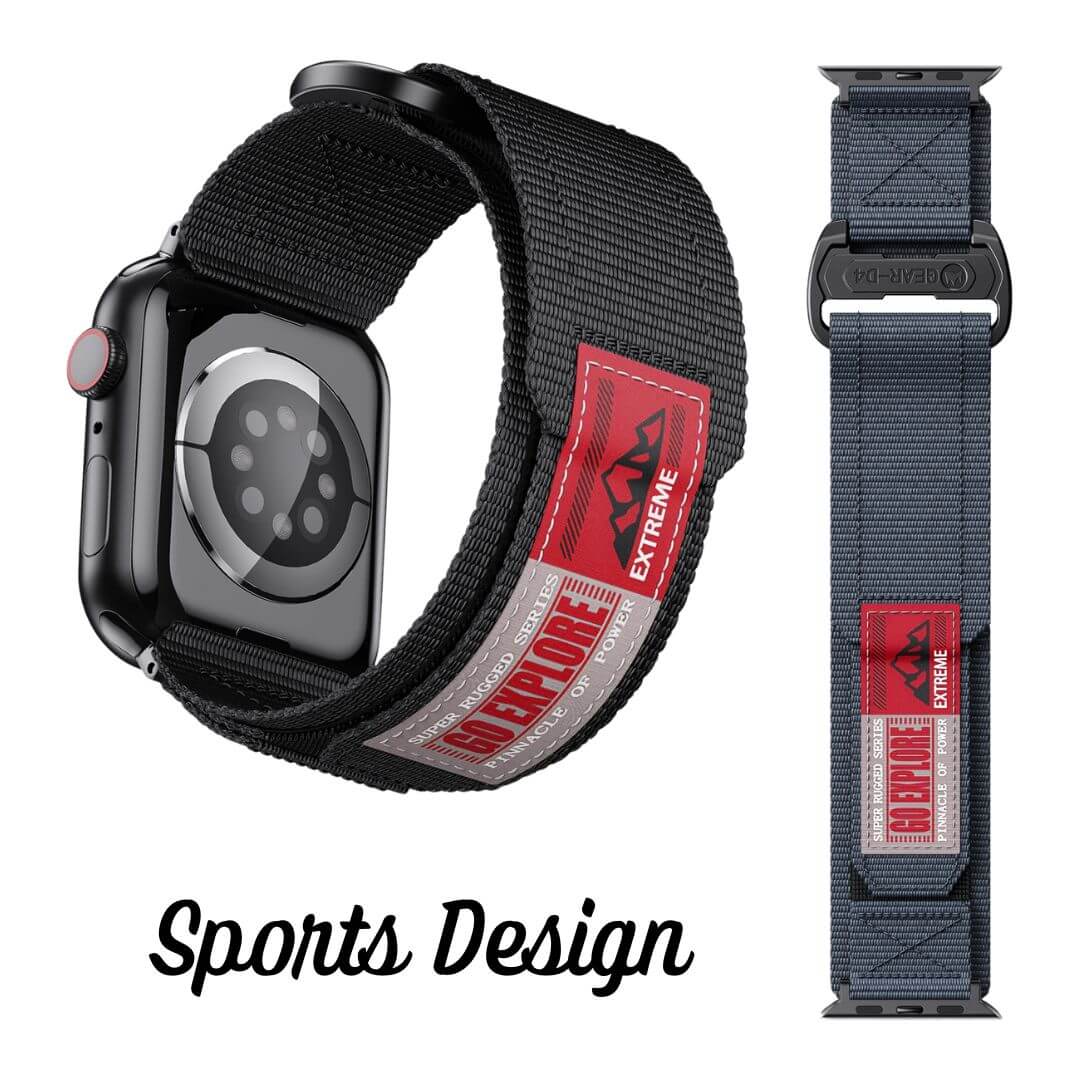 Gear Series Nylon Sports Band For Apple Watch Ultra 2 and Series 10