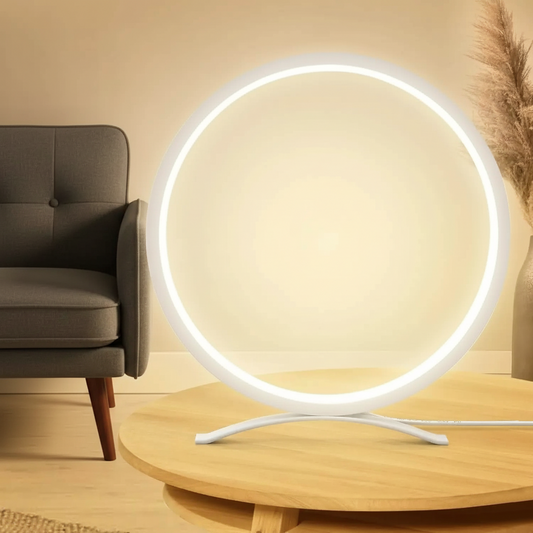 LED Circular Ring Dimmable Table Lamp 25 cm Modern Light | Pejayz