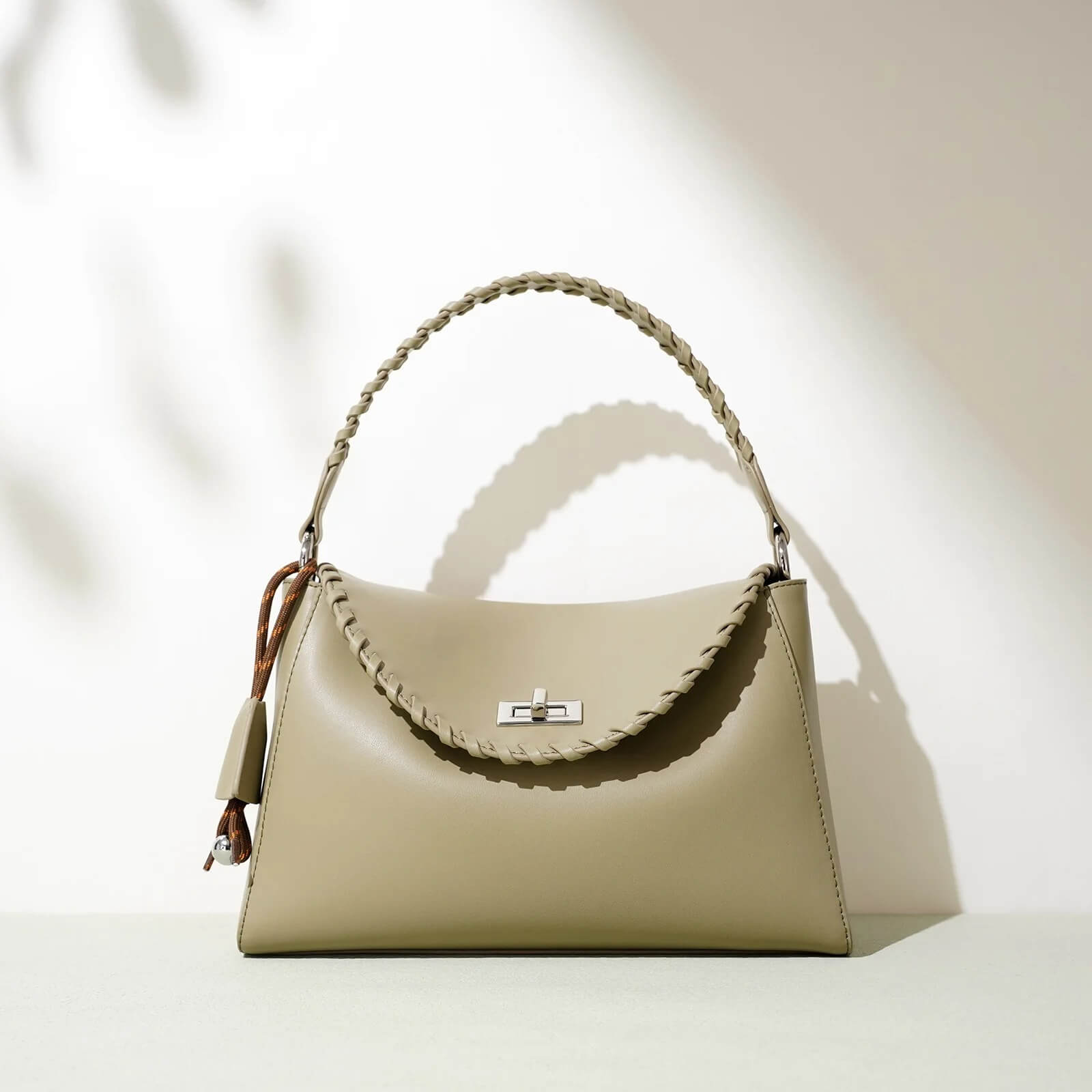 Genuine Leather Designer Style Shoulder Handbag