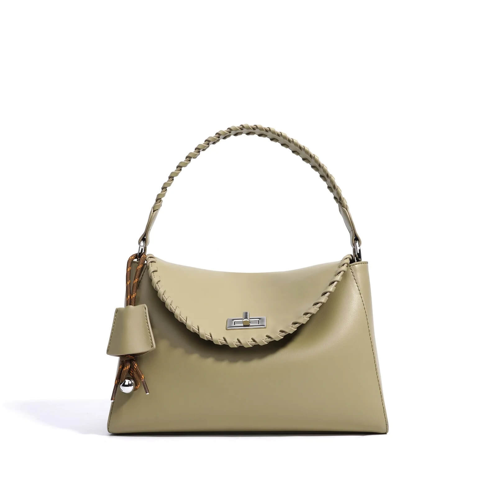 Genuine Leather Designer Style Shoulder Handbag