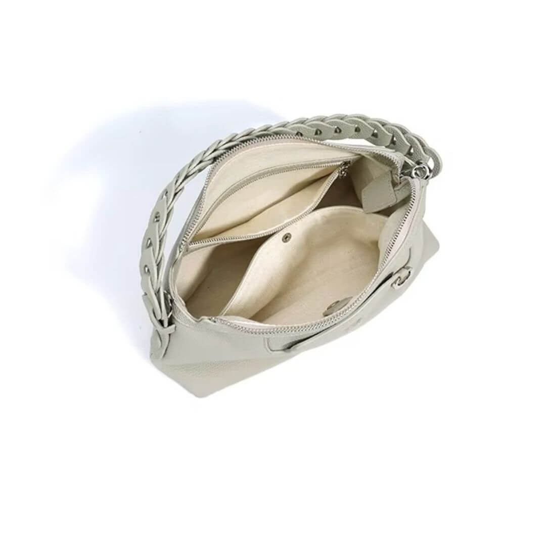 Genuine Leather Retro Style Hobo Bag