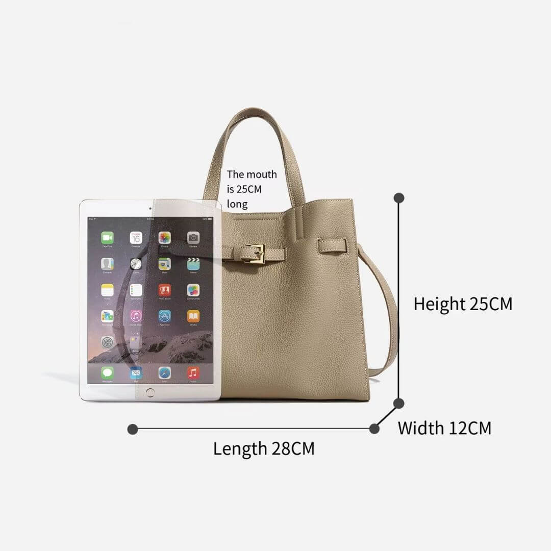 Genuine Leather Tote Bag UK – Large Capacity & Designer Chic
