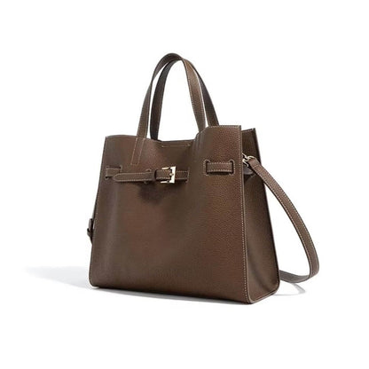 Genuine Leather Tote Bag UK – Large Capacity & Designer Chic