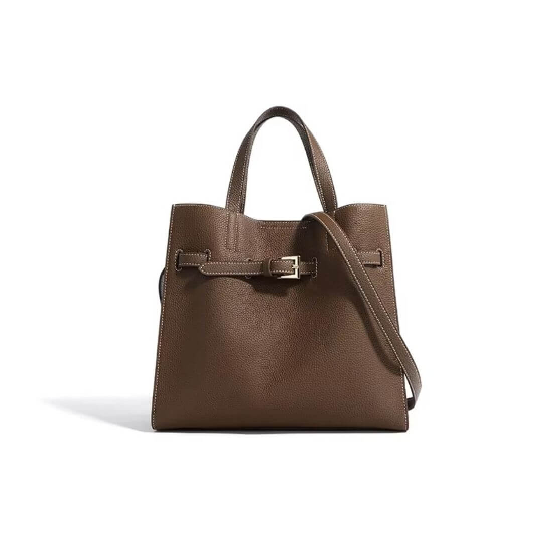 Genuine Leather Tote Bag UK – Large Capacity & Designer Chic