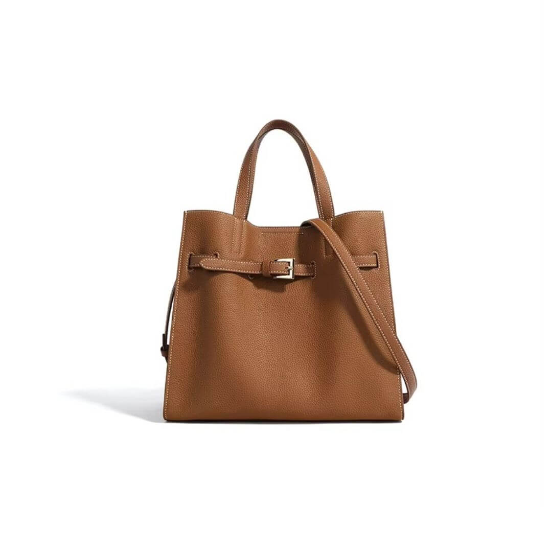 Genuine Leather Tote Bag UK – Large Capacity & Designer Chic