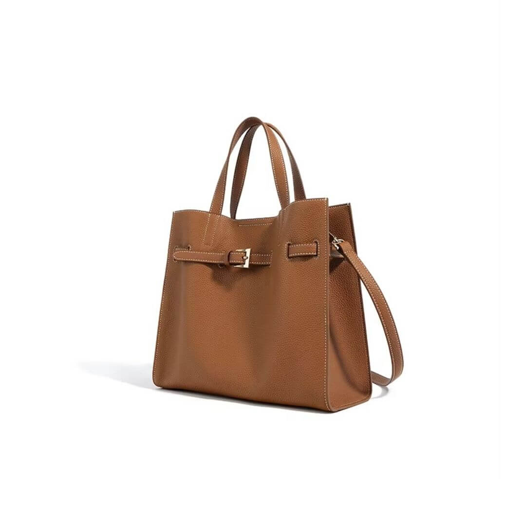 Genuine Leather Tote Bag UK – Large Capacity & Designer Chic