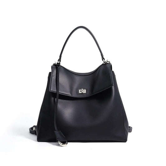 Large Capacity Genuine Leather Tote Hand and Shoulder Bag - Pejayz