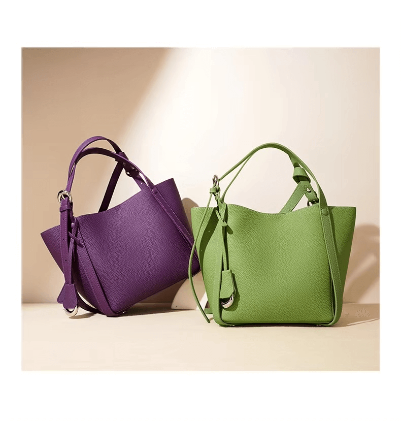 Leather Tote Designer Commute Handbag