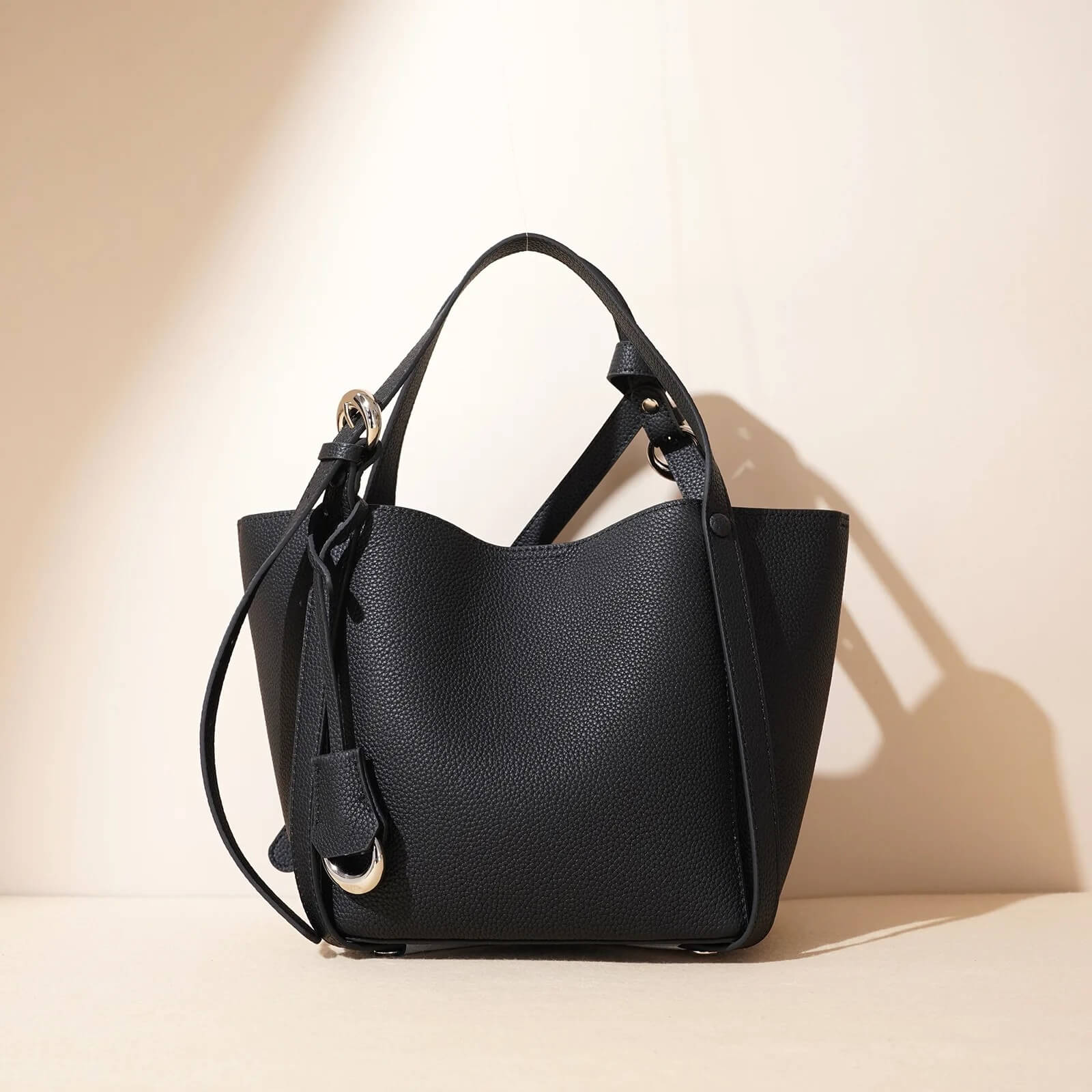 Leather Tote Designer Commute Handbag