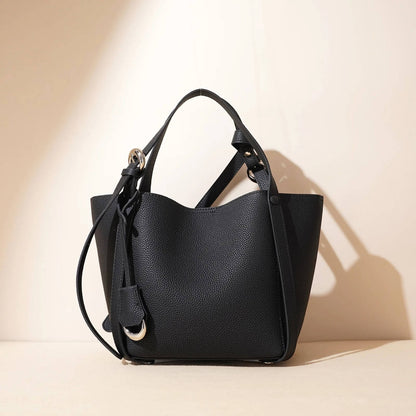 Leather Tote Designer Commute Handbag