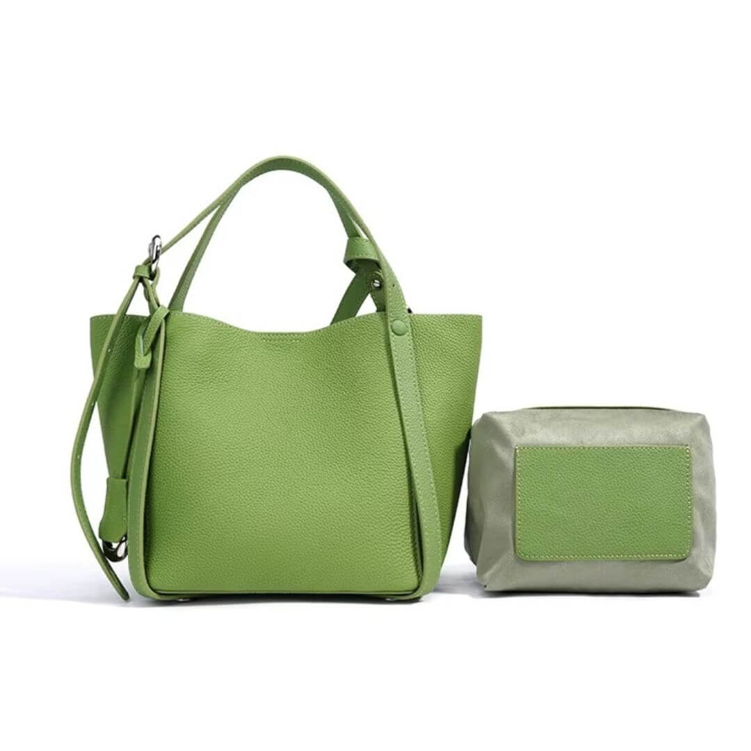 Leather Tote Designer Commute Handbag