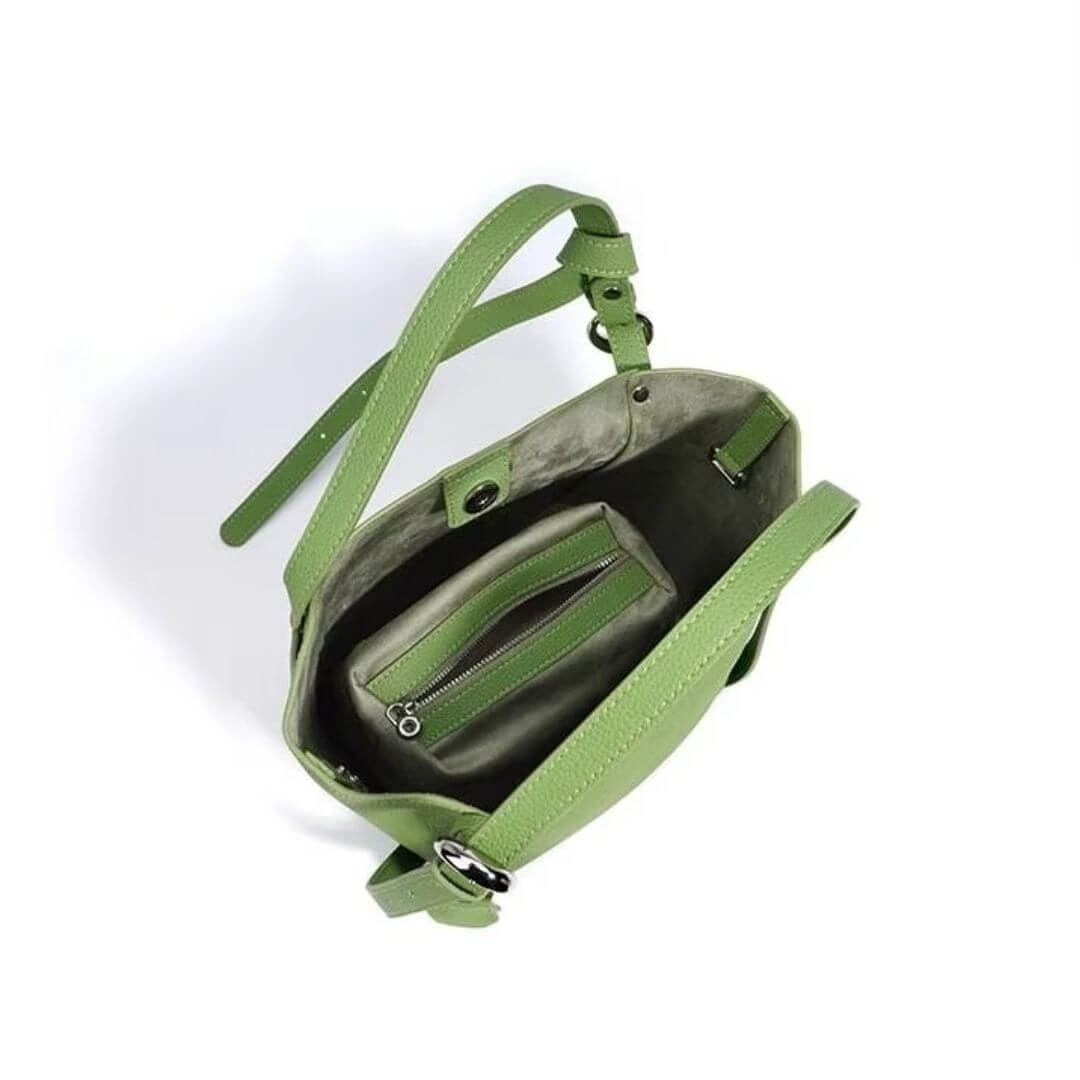 Leather Tote Designer Commute Handbag