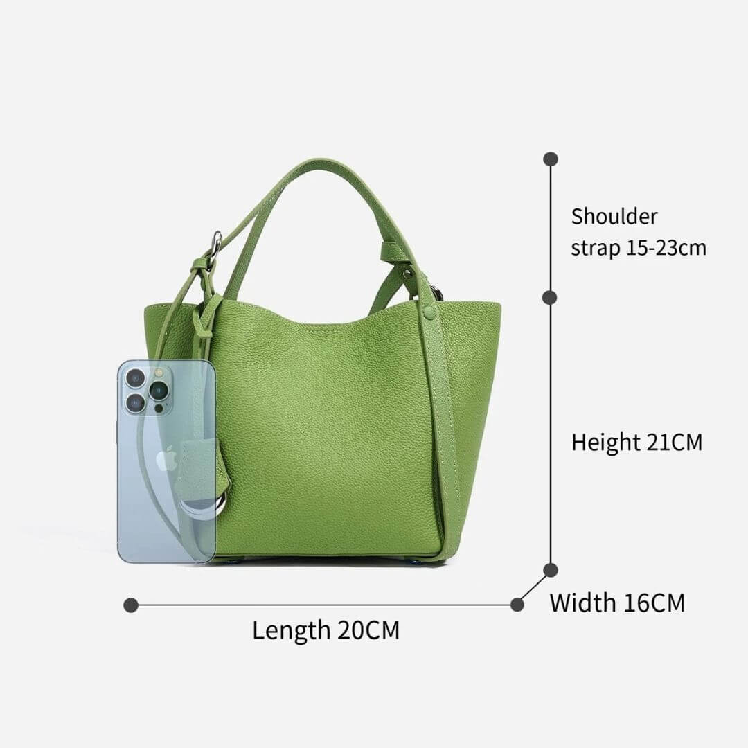 Leather Tote Designer Commute Handbag