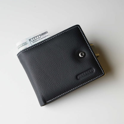 Mens Wallet Genuine Leather with Card Holder and Zipper | Pejayz