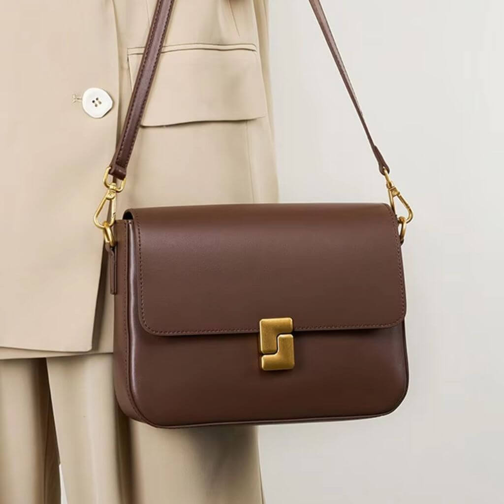 Minimalist Leather Crossbody Shoulder Bag for Women - Pejayz