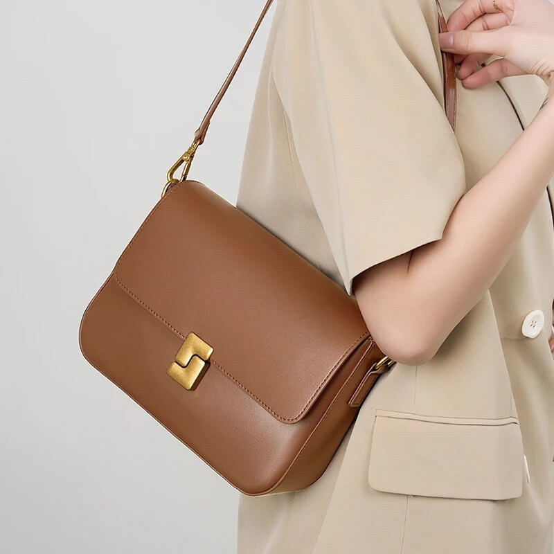 Minimalist Leather Crossbody Shoulder Bag for Women - Pejayz