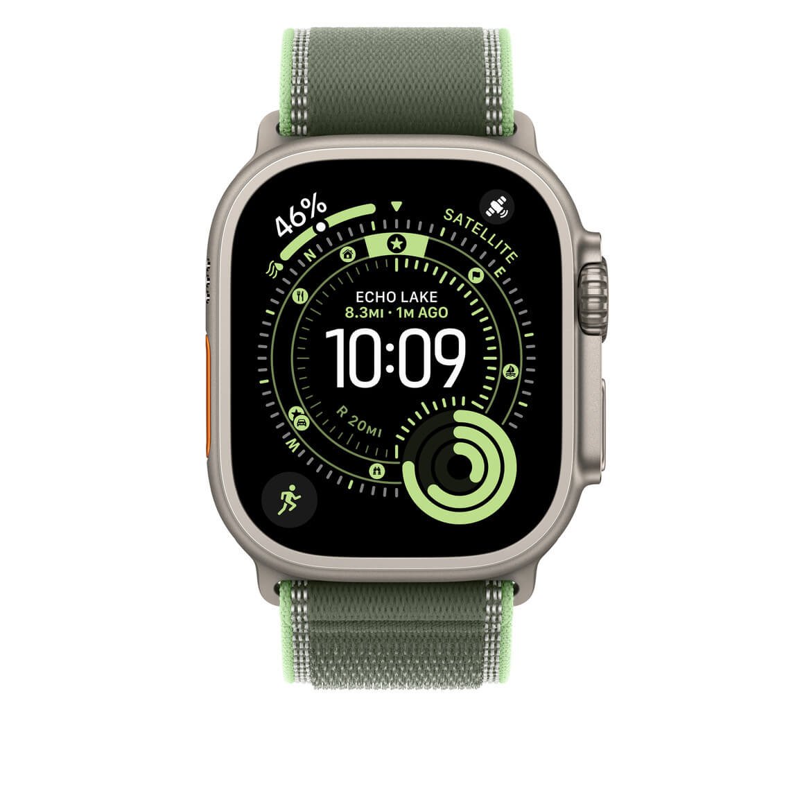 Apple Watch Ultra 3 Trail Loop Strap Titanium & Black 49mm | Pejayz
