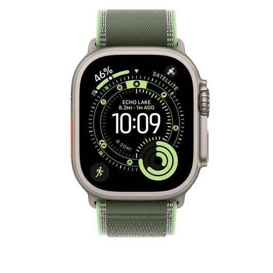 Apple Watch Ultra 3 Trail Loop Strap Titanium & Black 49mm | Pejayz
