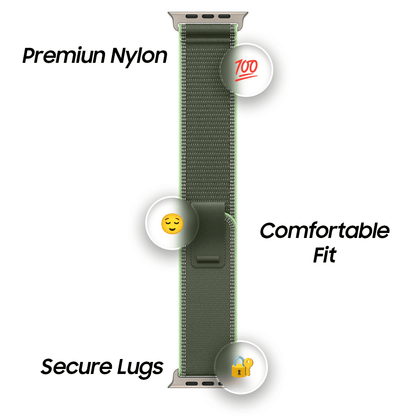 Apple Watch Ultra 3 Trail Loop Strap Titanium & Black 49mm | Pejayz