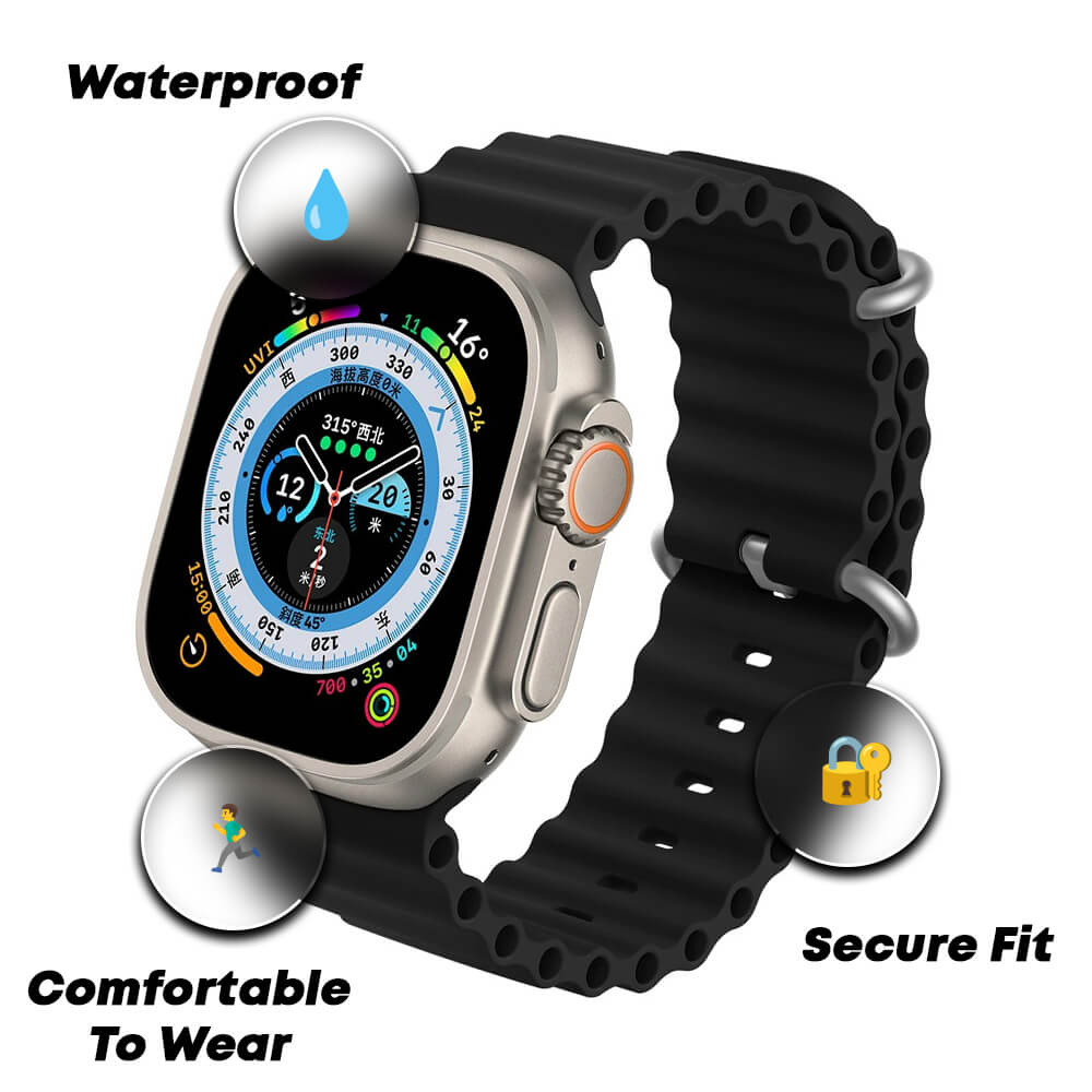 Apple Watch Ultra 2 Ocean Band - Premium Silicone | Pejayz