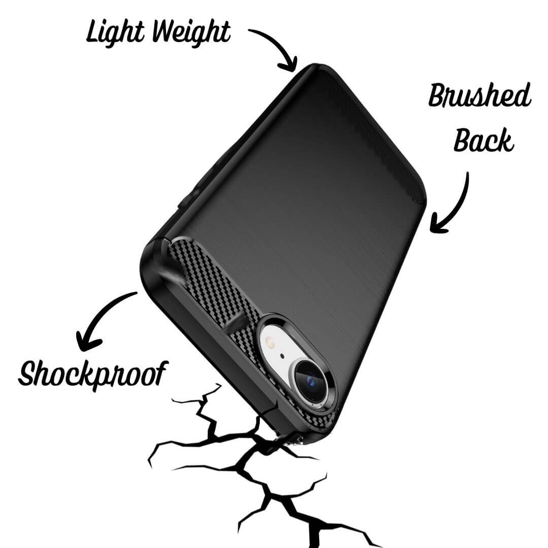Premium Flexible Silicone Rubber Phone Case for iPhone 16e