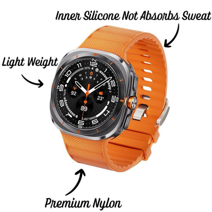 Premium Silicone Nylon Band For Samsung Galaxy Watch Ultra