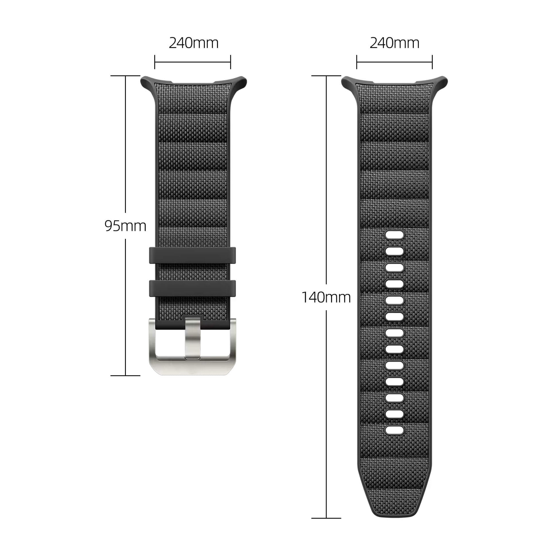 Premium Silicone Nylon Band For Samsung Galaxy Watch Ultra