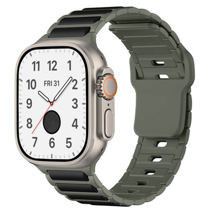 Premium Stripes Sporty Silicone Band For Apple Watch Ultra