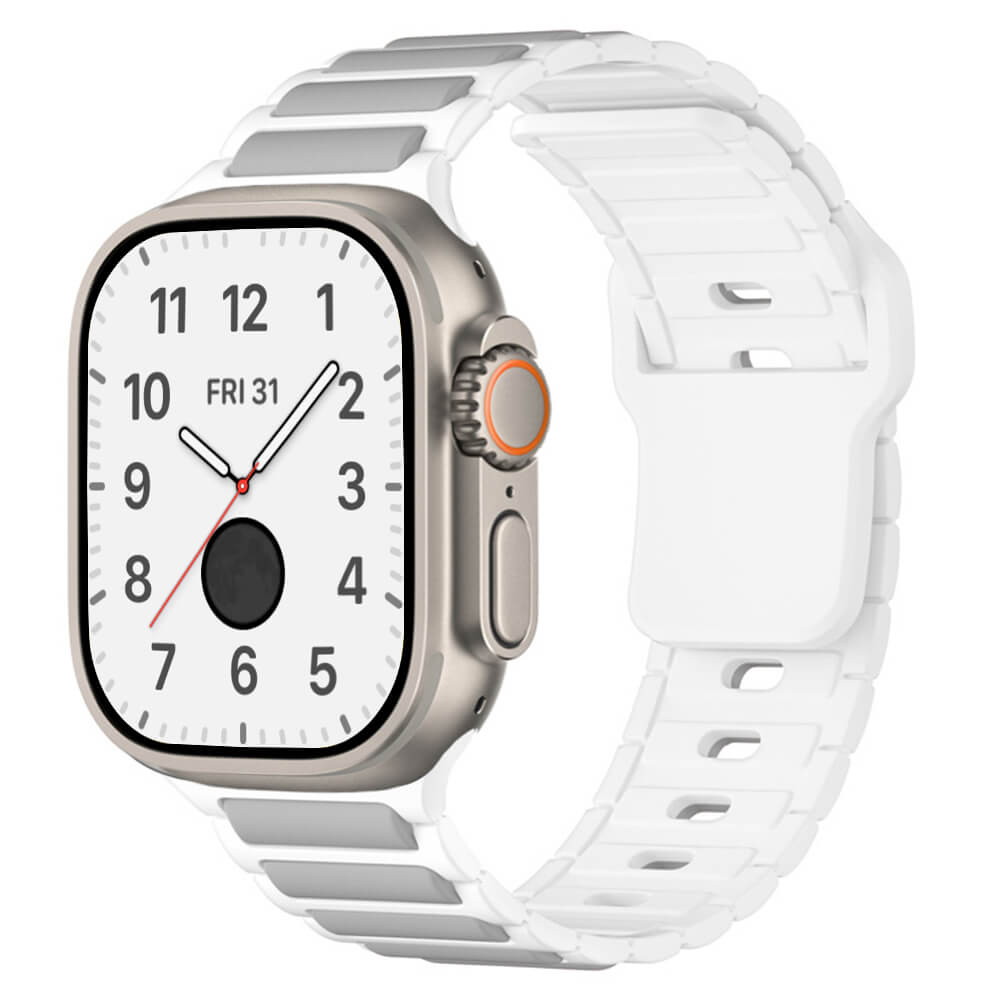 Premium Stripes Sporty Silicone Band For Apple Watch Ultra