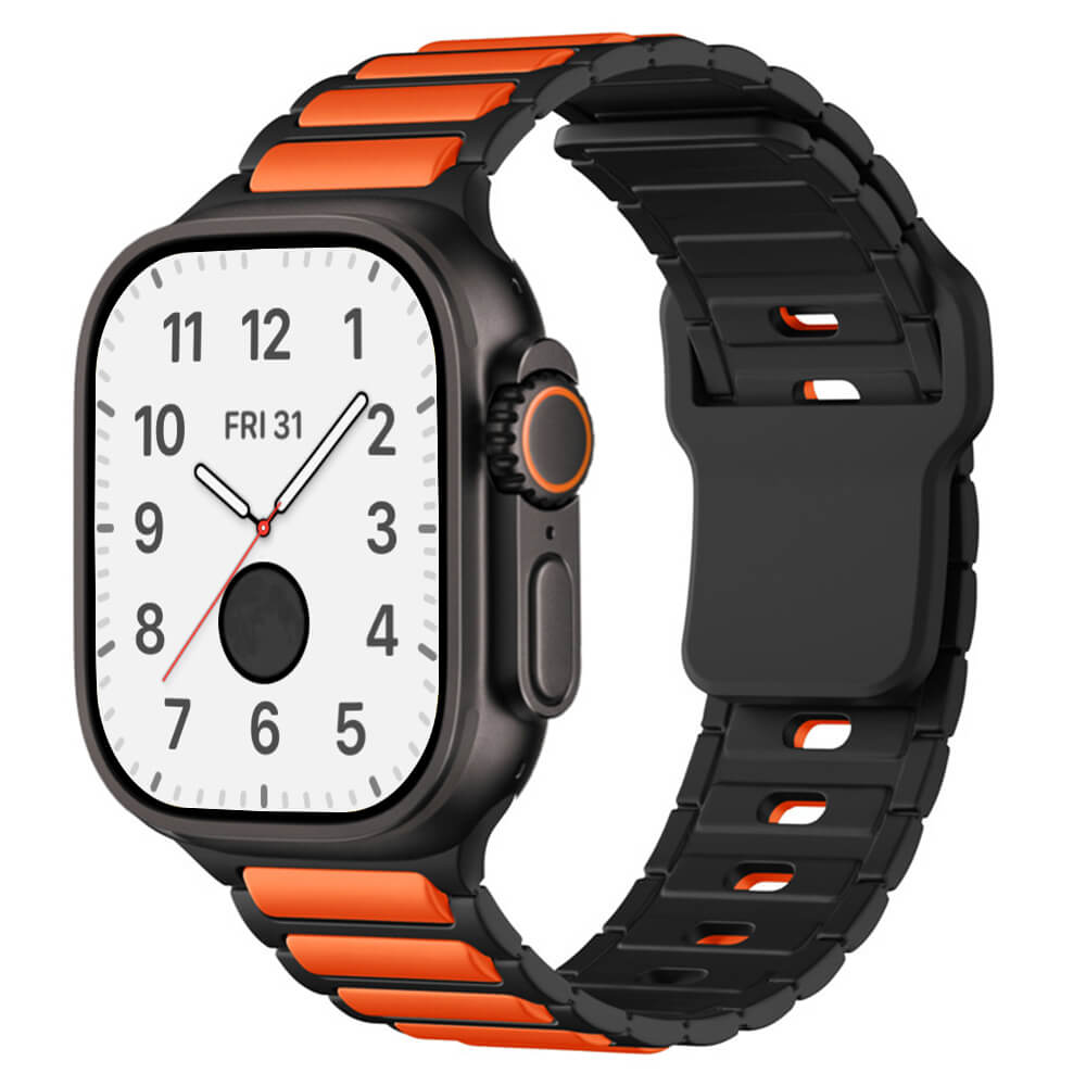 Premium Stripes Sporty Silicone Band For Apple Watch Ultra