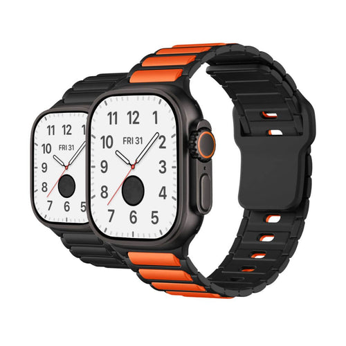 Premium Stripes Sporty Silicone Band For Apple Watch Ultra