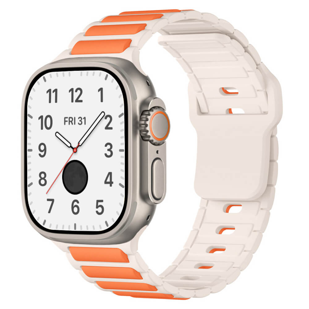 Premium Stripes Sporty Silicone Band For Apple Watch Ultra