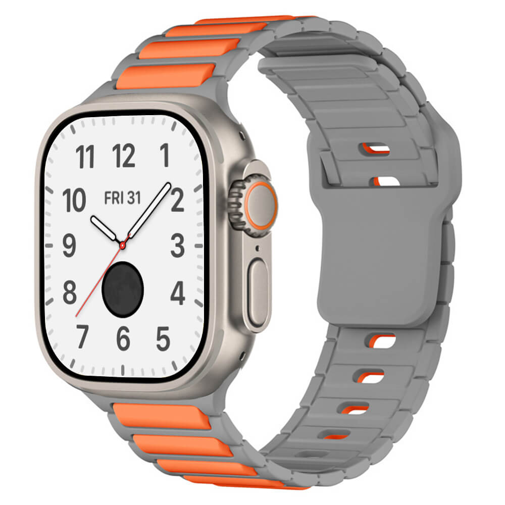 Premium Stripes Sporty Silicone Band For Apple Watch Ultra