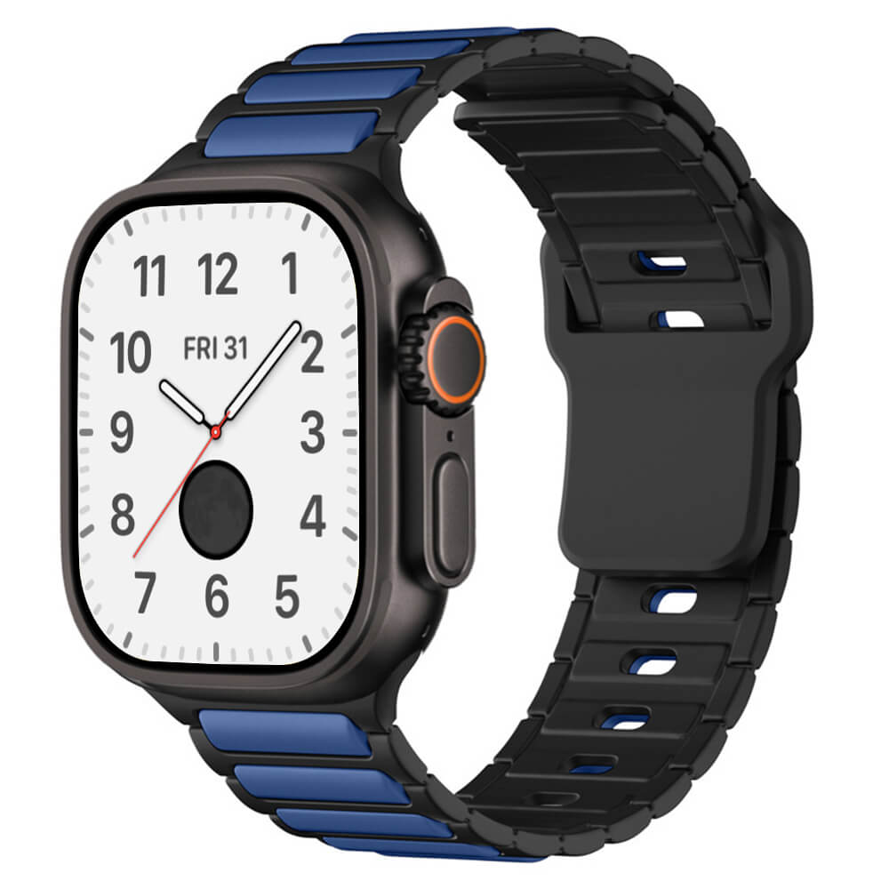 Premium Stripes Sporty Silicone Band For Apple Watch Ultra