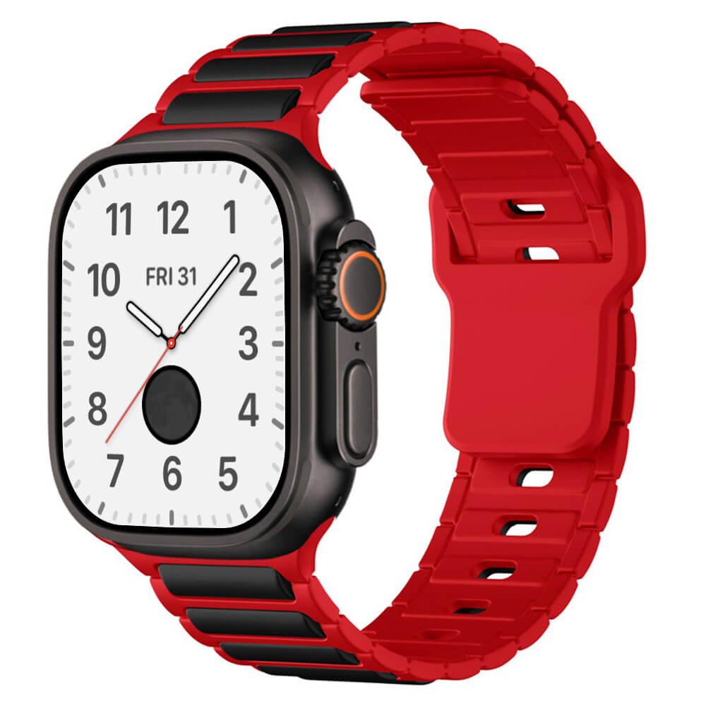 Premium Stripes Sporty Silicone Band For Apple Watch Ultra