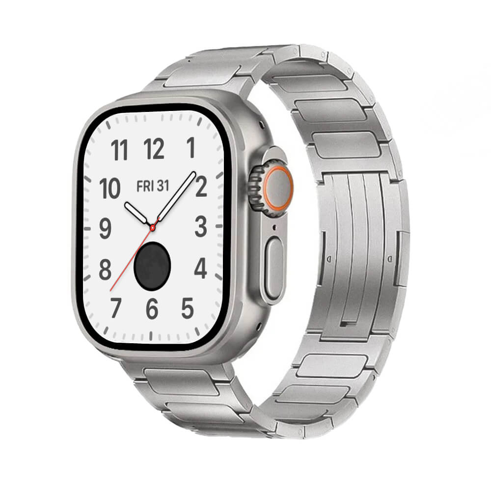 Premium Titanium Metal Strap for Apple Watch Ultra 2 and Series 10