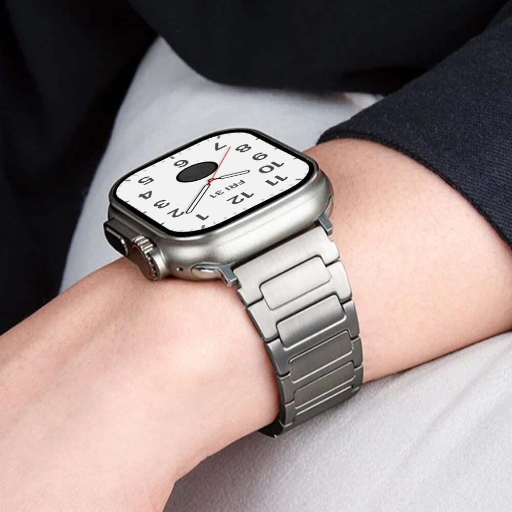 Premium Titanium Metal Strap for Apple Watch Ultra 2 and Series 10
