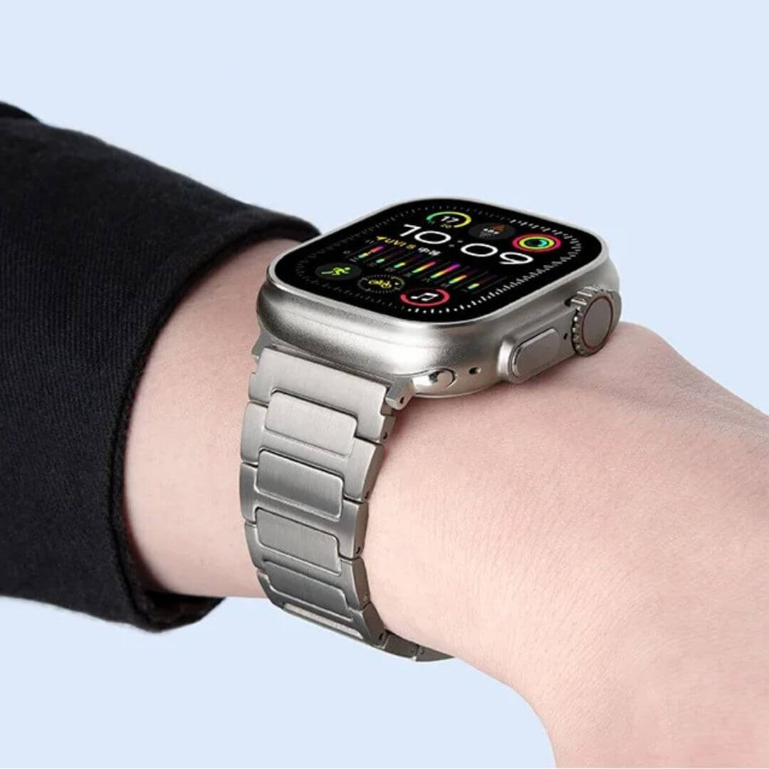 Premium Titanium Metal Strap for Apple Watch Ultra 2 and Series 10