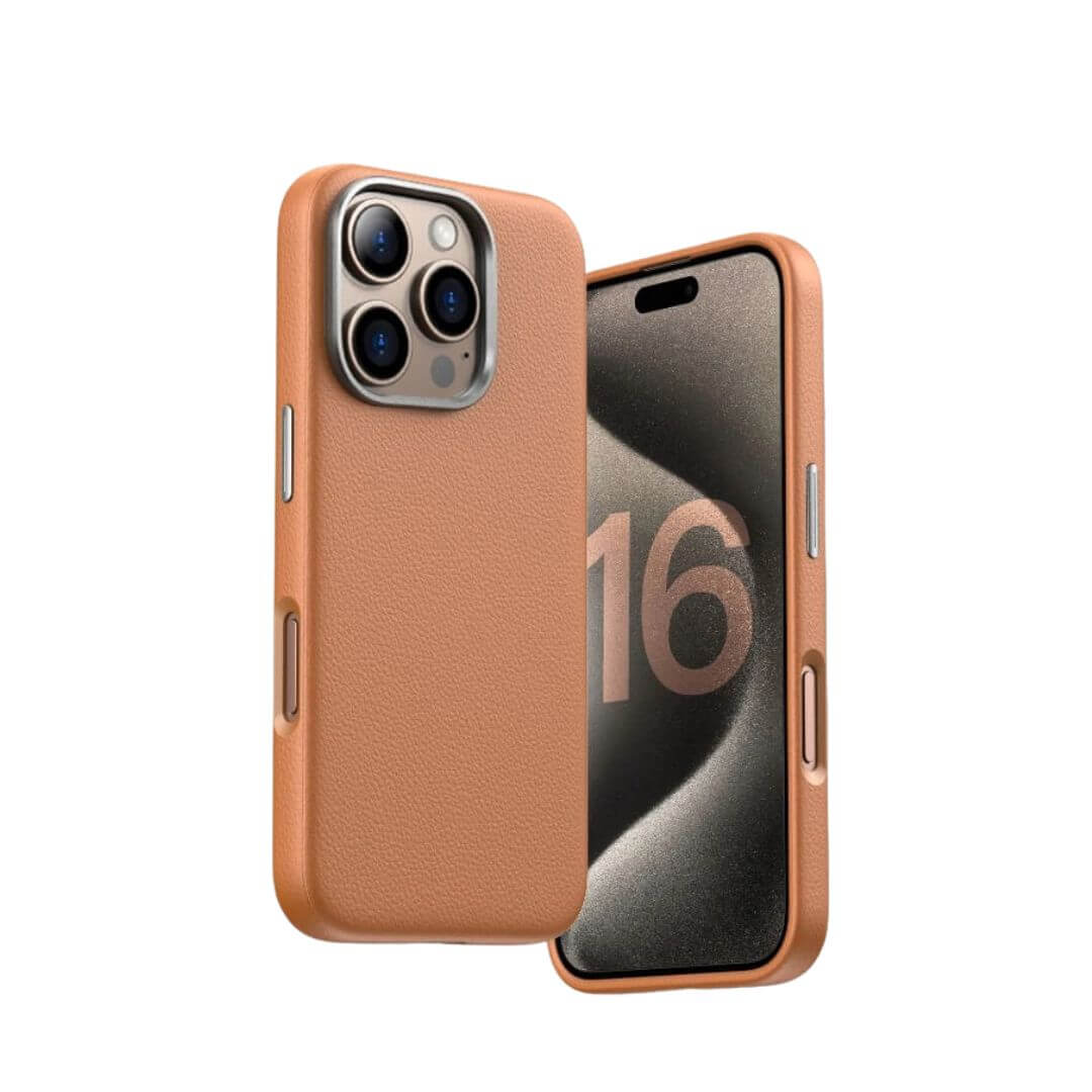 Premium Leather Magnetic Case for iPhone 16 & iPhone 16 Pro Series