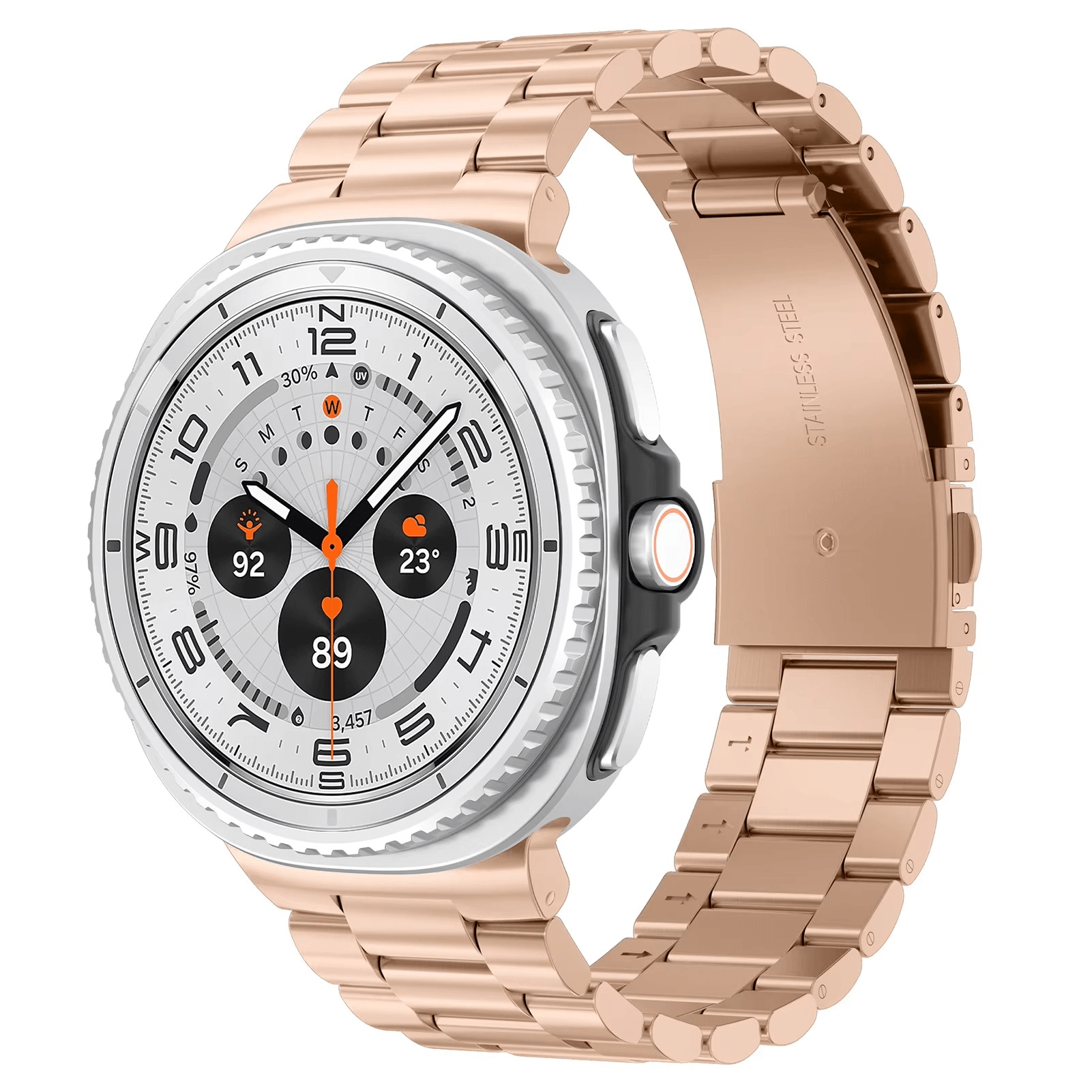 Samsung Galaxy Watch 8 Classic Stainless Steel Metal Strap - Pejayz