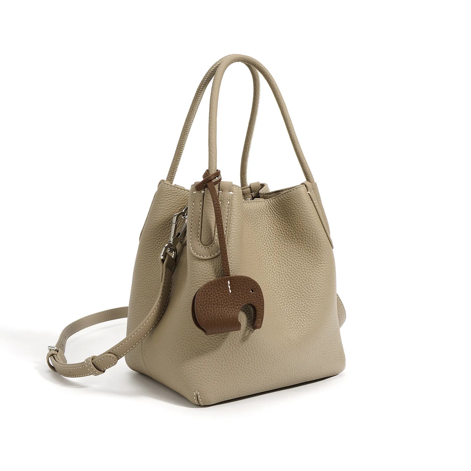 Variant image for Leather Crossbody Bucket Bag for Women - Stylish Commuter Accessory-4