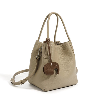Variant image for Leather Crossbody Bucket Bag for Women - Stylish Commuter Accessory-4
