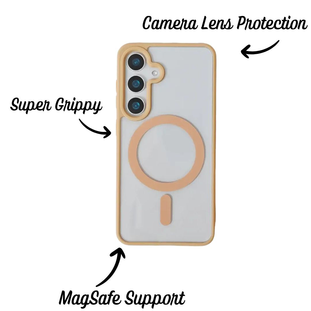 Shockproof Clear Magnetic Case For Samsung Galaxy S25